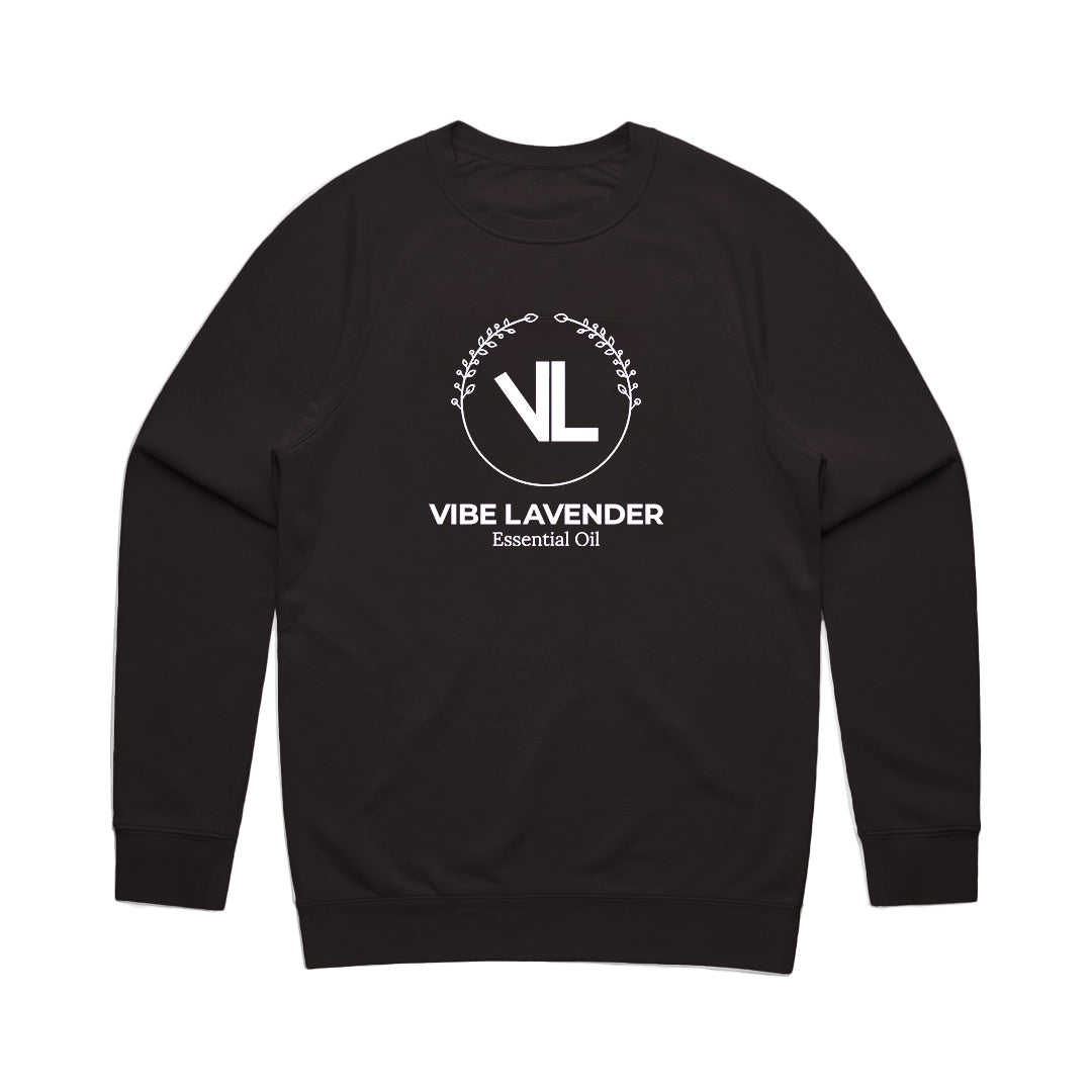 Vibe Lavender Logo | Crewneck Sweater