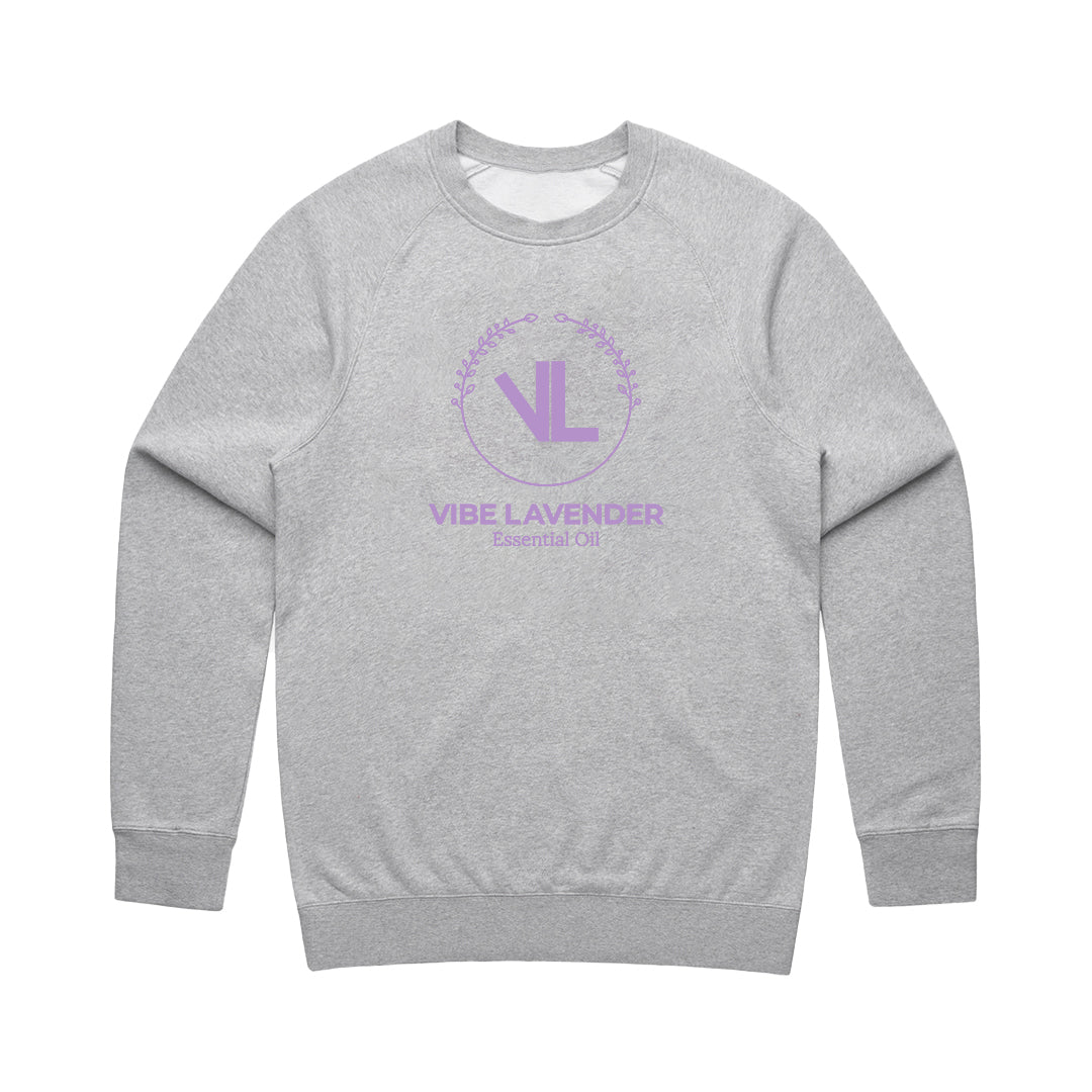 Vibe Lavender Logo | Crewneck Sweater