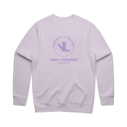 Vibe Lavender Logo | Crewneck Sweater