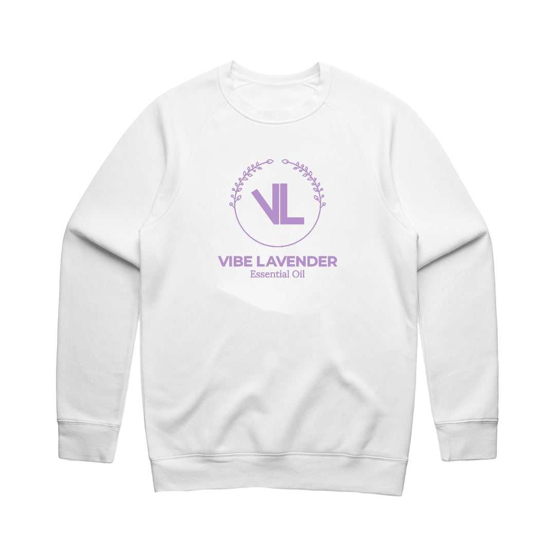 Vibe Lavender Logo | Crewneck Sweater